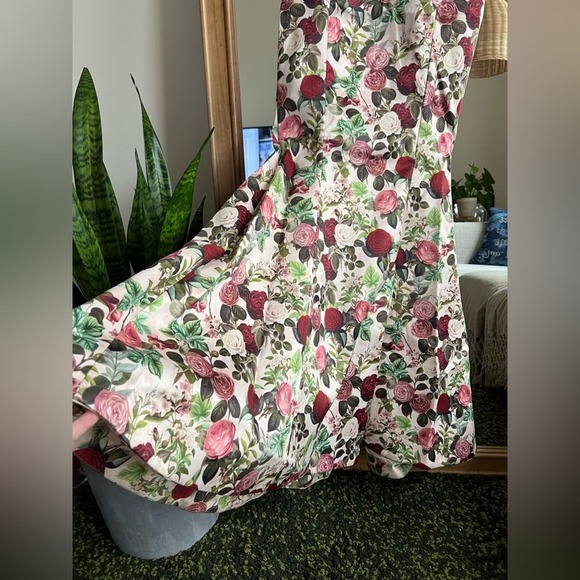 HOUSE OF CB Malika Corset Floral Limited Edition Mermaid Strapless Gown Dress - Picture 14 of 14